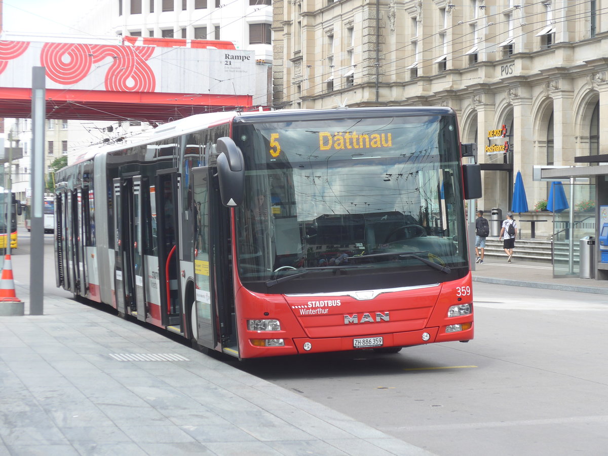 (218'260) - SW Winterthur - Nr. 359/ZH 886'359 - MAN am 28. Juni 2020 beim Hauptbahnhof Winterthur