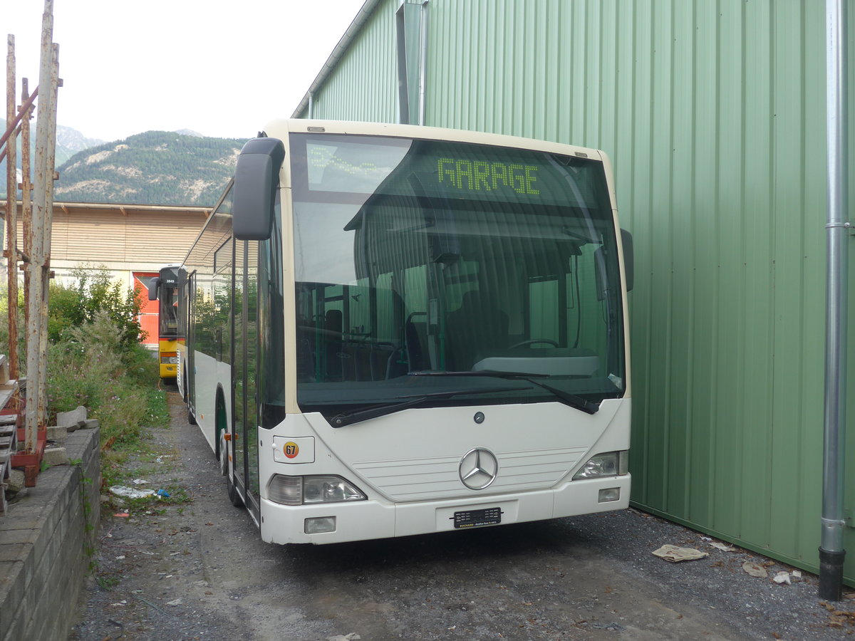 (219'084) - Buchard, Leytron - Nr. 67 - Mercedes (ex MBC Morges Nr. 70) am 25. Juli 2020 in Leytron, Garage