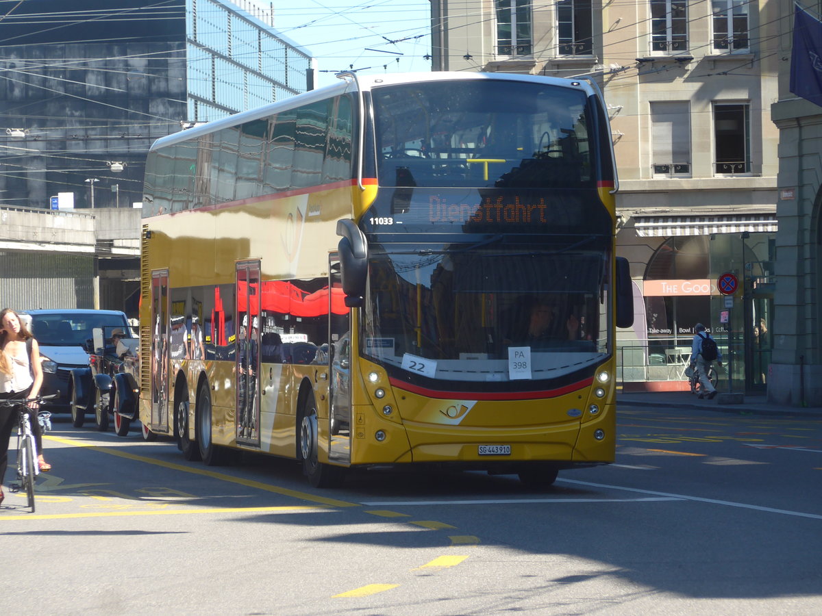 (219'174) - PostAuto Ostschweiz - SG 443'910 - Alexander Dennis am 27. 27. Juli 2020 beim Bahnhof Bern