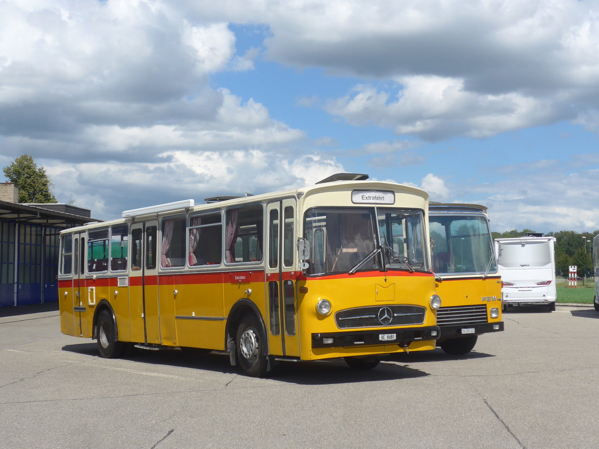 (220'131) - Schweizer, Schliern - BE 8680 - Mercedes/R&J (ex SBE Mettleneggen, Wattenwil; ex Frommelt, FL-Vaduz) am 23. August 2020 in Lyssach, Lorenz