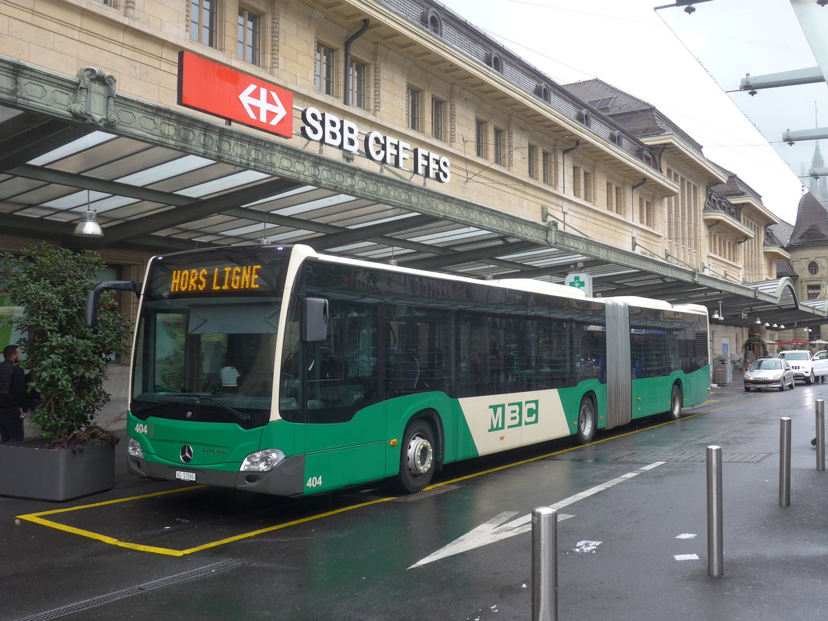 (220'264) - MBC Morges - Nr. 404/VD 57'895 - Mercedes am 30. August 2020 beim Bahnhof Lausanne