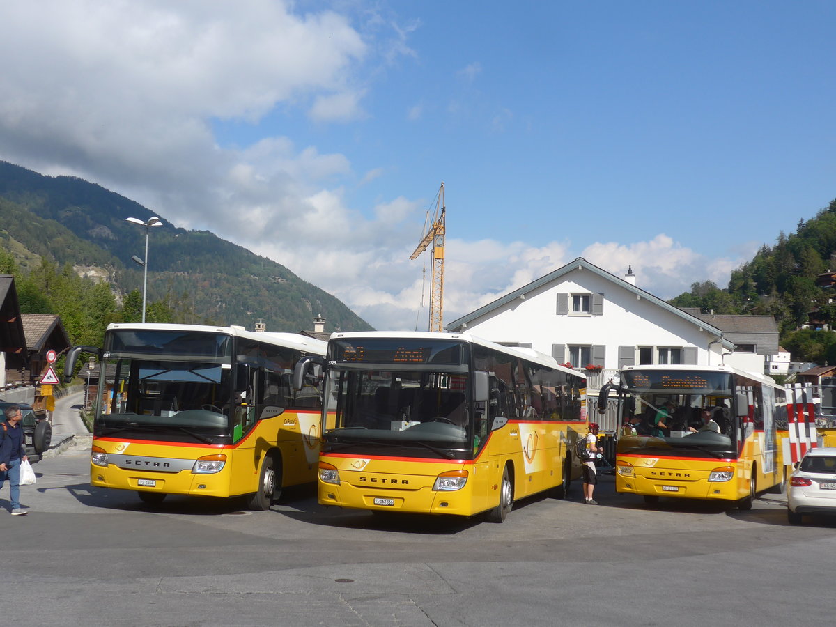 (220'469) - TSAR, Sierre - VS 162'366 - Setra am 6. September 2020 in Vissoie, Post