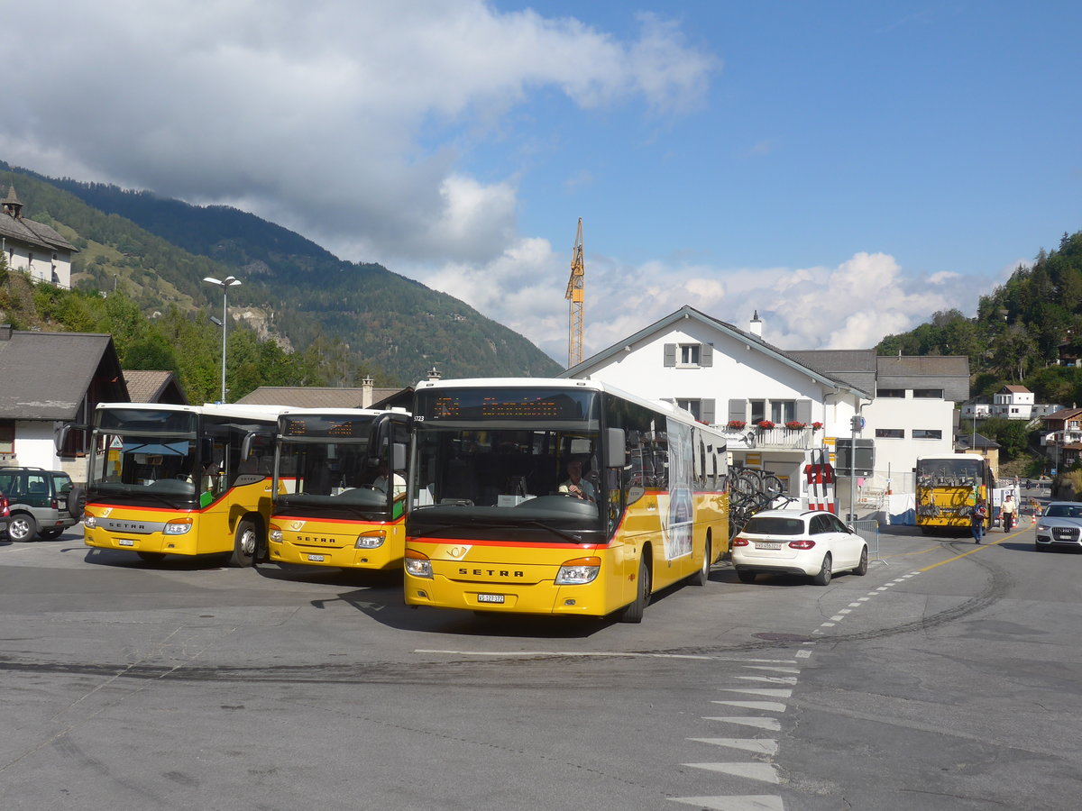 (220'473) - TSAR, Sierre - VS 127'372 - Setra am 6. September 2020 in Vissoie, Post