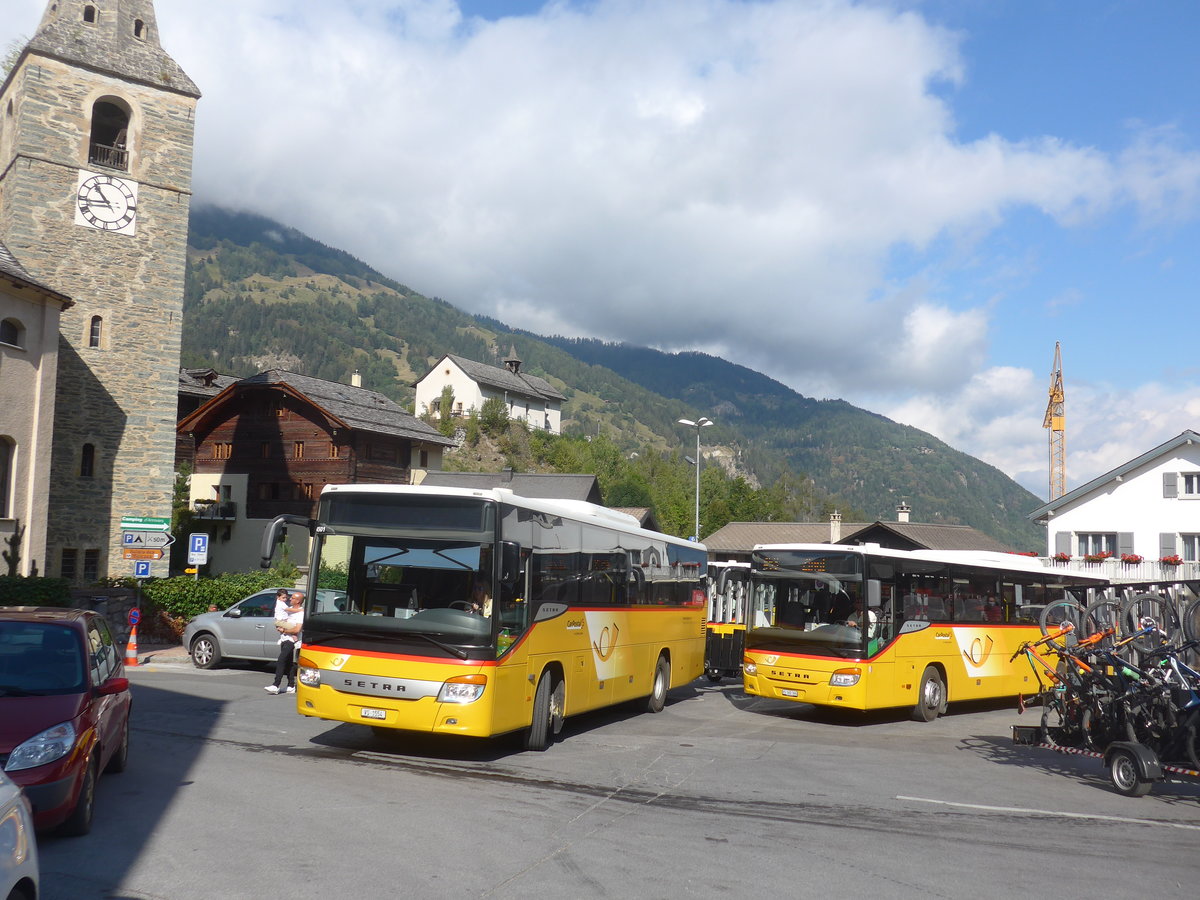 (220'474) - TSAR, Sierre - VS 1554 - Setra (ex Pfammatter, Sierre) am 6. September 2020 in Vissoie, Post