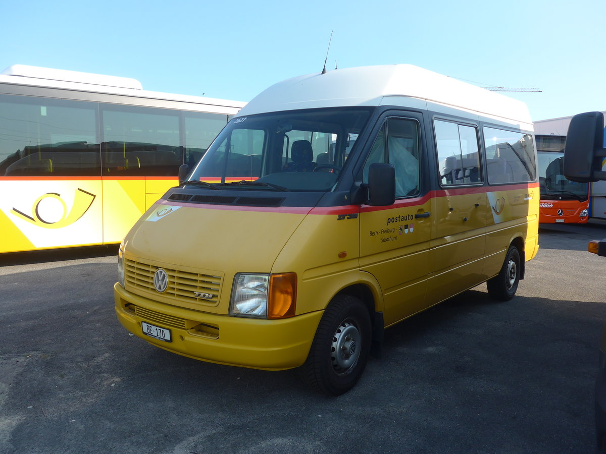 (220'686) - Funi-Car, Biel - BE 170 - VW (ex Eurobus, Bern; ex Binggeli, Erlach; ex Corpataux, Schwarzenburg; ex P 21'057) am 12. September 2020 in Kerzers, Interbus