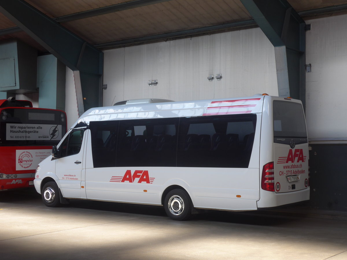 (220'790) - AFA Adelboden - Nr. 49/BE 759'568 - Mercedes (ex Bergmann, Adelboden) am 14. September 2020 in Adelboden, Busstation