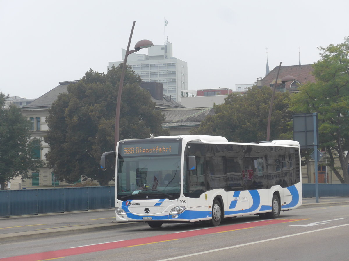 (220'817) - BOGG Wangen b.O. - Nr. 108/SO 117'612 - Mercedes am 20. September 2020 in Olten, Bahnhofbrcke