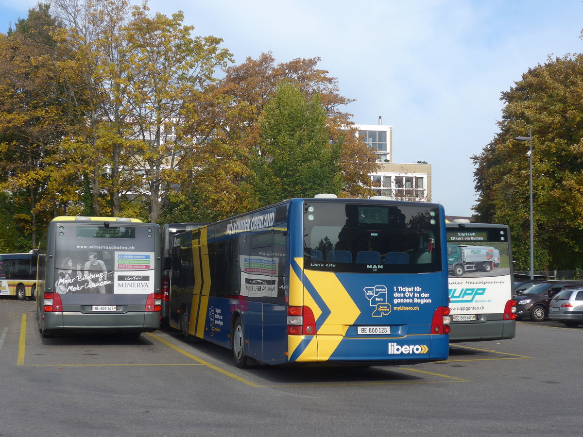 (222'087) - STI Thun - Nr. 128/BE 800'128 - MAN am 19. Oktober 2020 bei der Schifflndte Thun