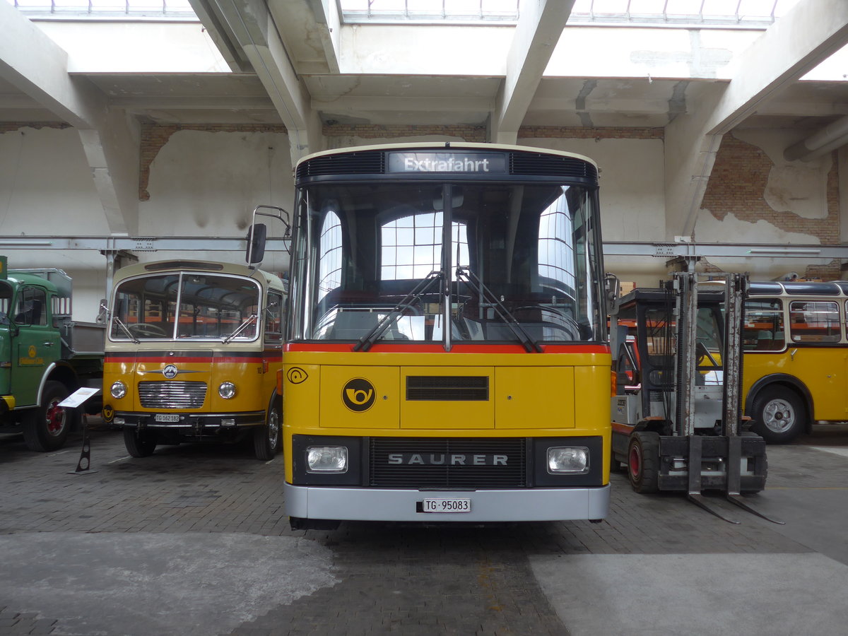 (222'280) - Oldtimer Club Saurer, Arbon - TG 95'083 - Saurer/Tscher (ex Schwizer, Goldach Nr. 2) am 21. Oktober 2020 in Arbon, Saurermuseum Depot