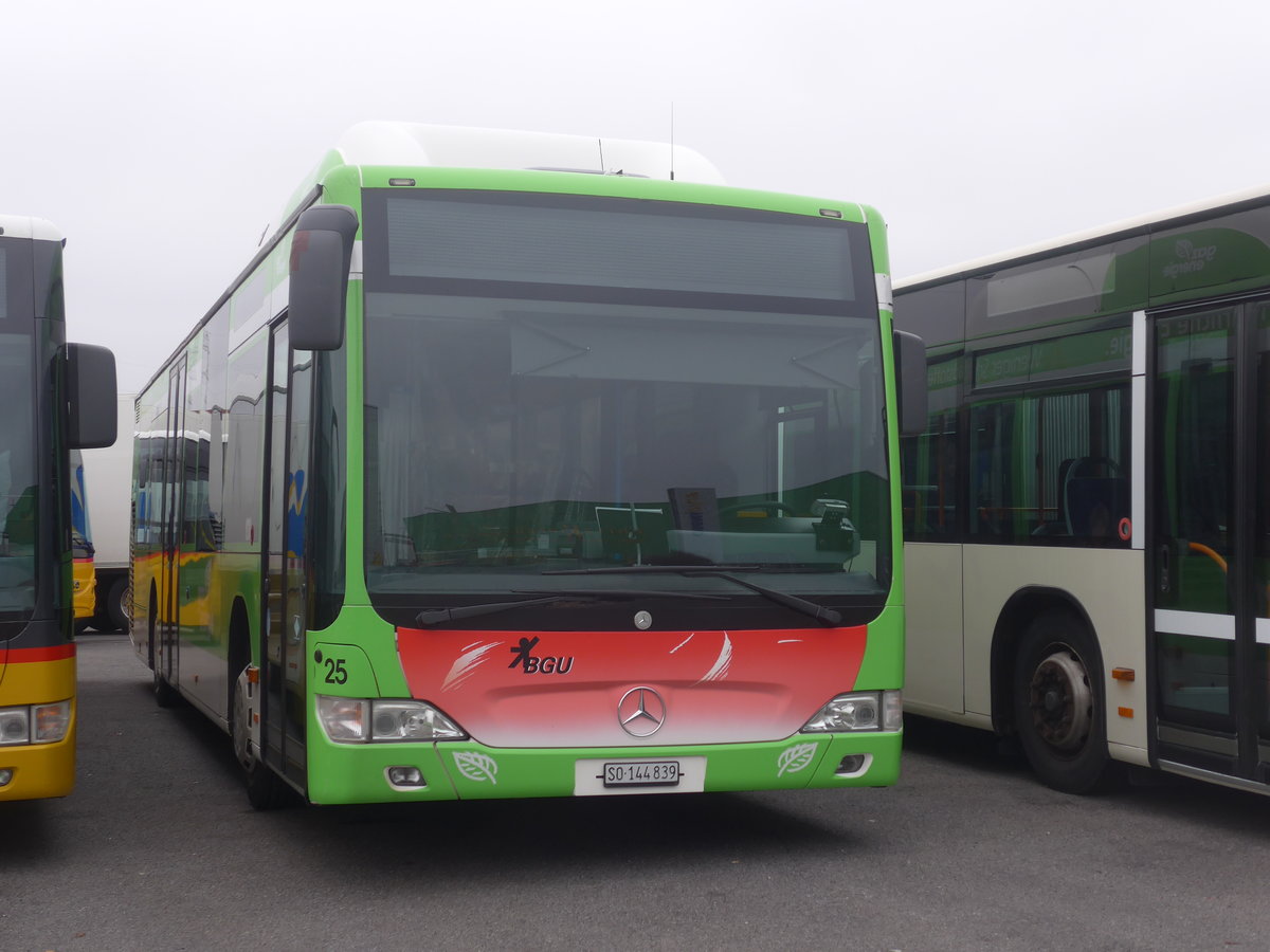 (222'894) - BGU Grenchen - Nr. 25/SO 144'839 - Mercedes am 29. November 2020 in Kerzers, Interbus