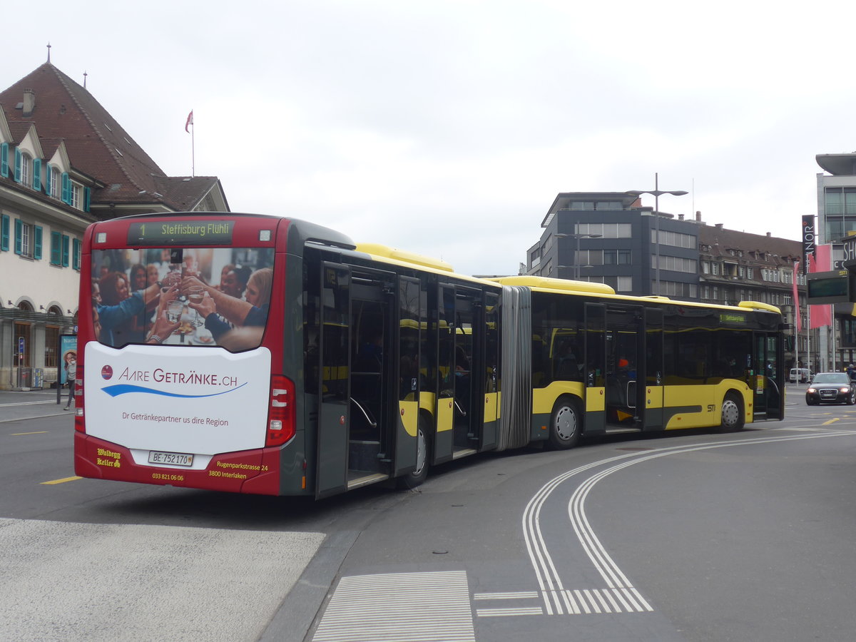 (223'817) - STI Thun - Nr. 170/BE 752'170 - Mercedes am 27. Februar 2021 beim Bahnhof Thun