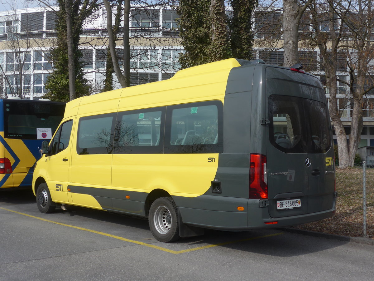 (224'049) - STI Thun - Nr. 5/BE 861'005 - Mercedes am 9. Mrz 2021 bei der Schifflndte Thun