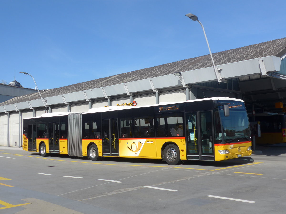 (224'618) - PostAuto Bern - Nr. 637/BE 560'407 - Mercedes am 29. Mrz 2021 in Bern, Postautostation