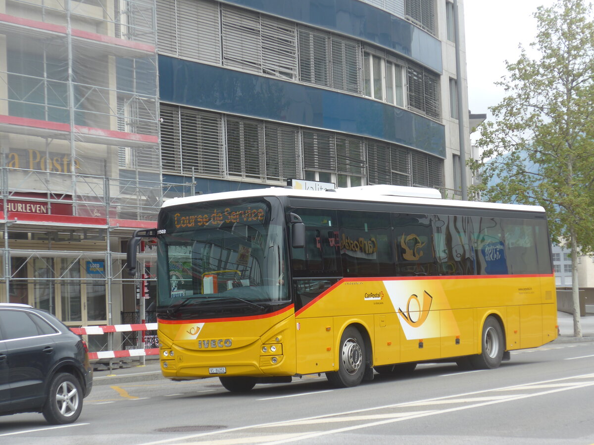 (225'443) - Buchard, Leytron - VS 84'252 - Iveco am 1. Mai 2021 beim Bahnhof Sion