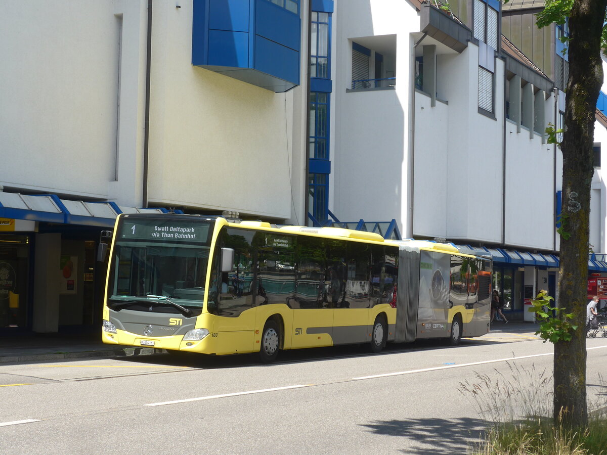 (225'994) - STI Thun - Nr. 183/BE 804'183 - Mercedes am 23. Juni 2021 in Thun, Postbrcke