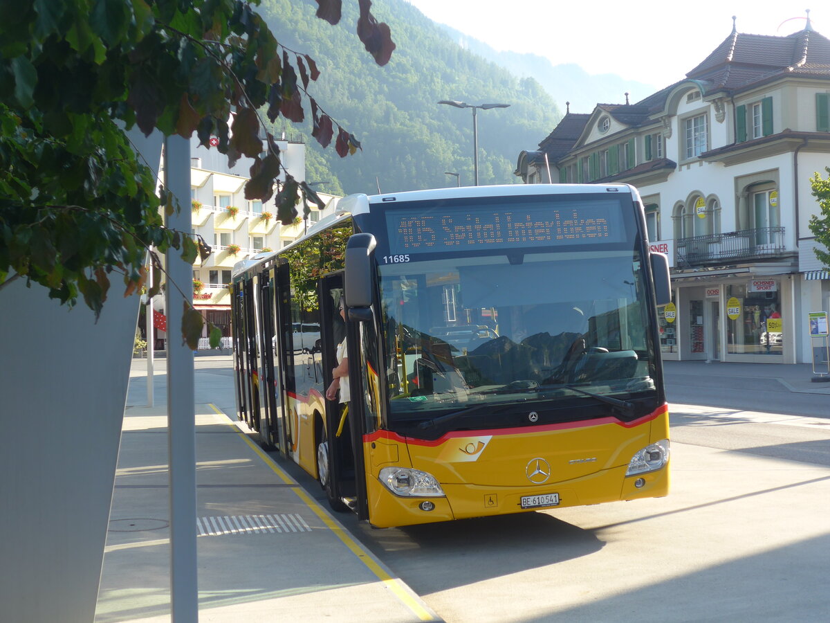 (226'232) - PostAuto Bern - BE 610'541 - Mercedes am 10. Juli 2021 beim Bahnhof Interlaken West