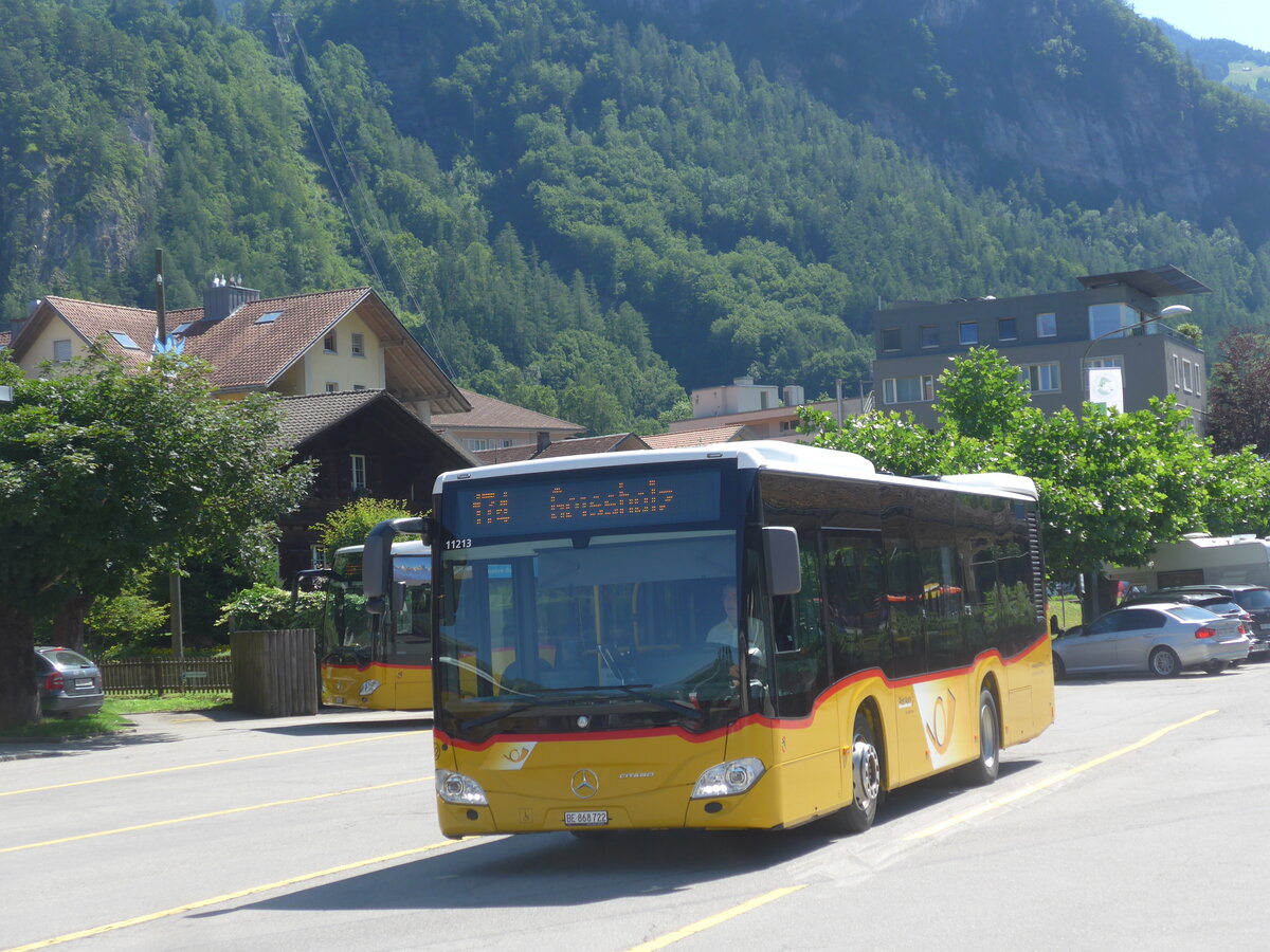 (226'262) - Flck, Brienz - Nr. 22/BE 868'722 - Mercedes am 10. Juli 2021 in Meiringen, Postautostation