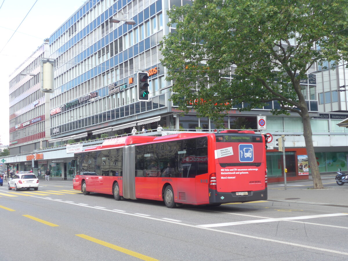 (226'372) - Bernmobil, Bern - Nr. 858/BE 671'858 - Mercedes am 11. Juli 2021 beim Bahnhof Bern