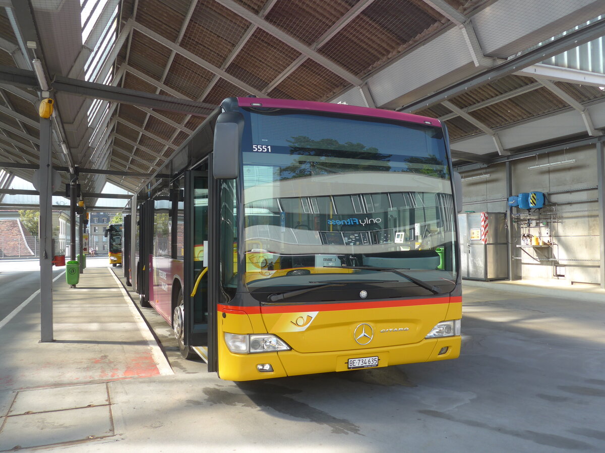 (226'654) - PostAuto Bern - Nr. 5551/BE 734'635 - Mercedes (ex Nr. 635) am 22. Juli 2021 in Bern, Postautostation