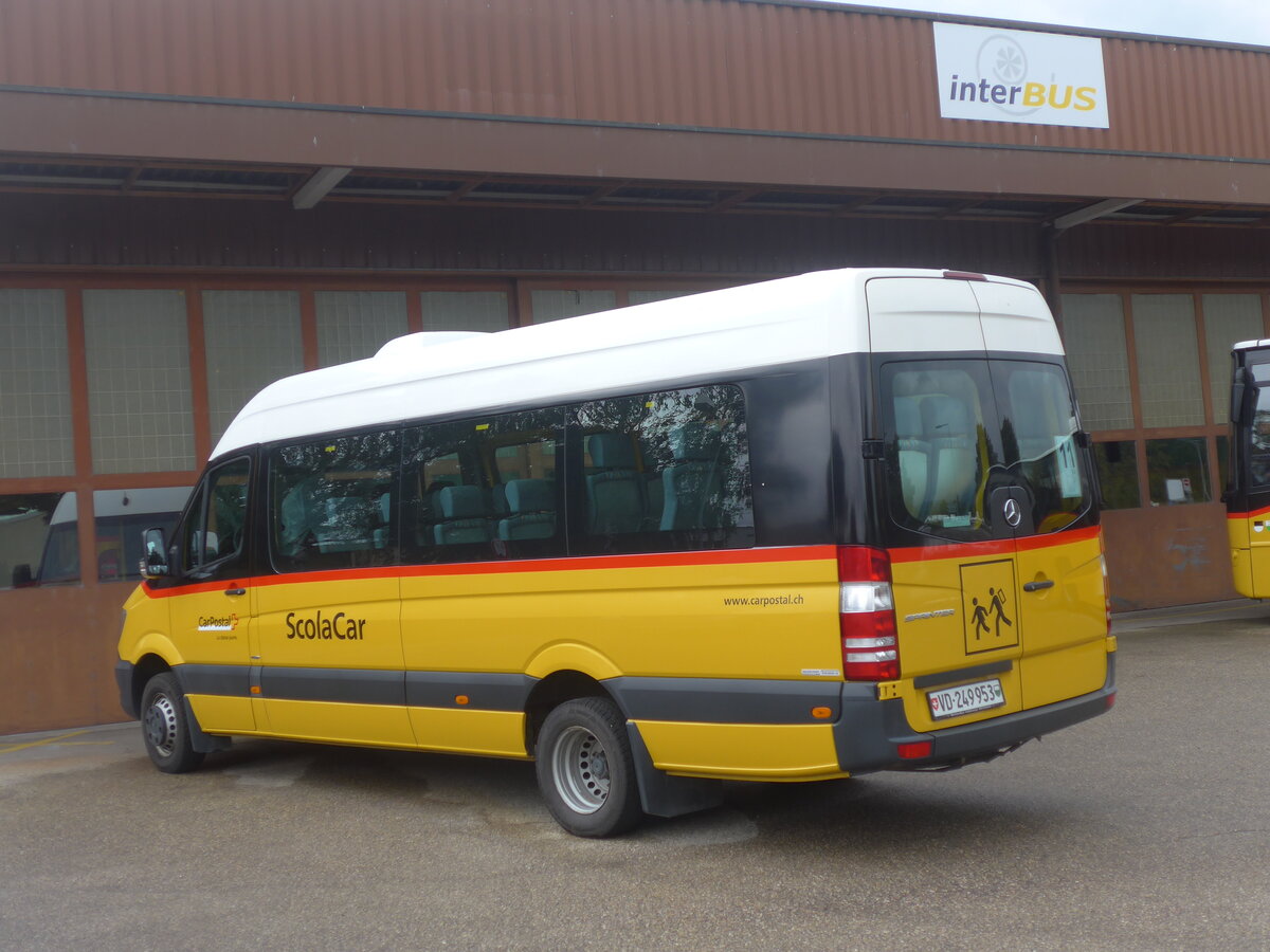 (226'912) - CarPostal Ouest - VD 249'953 - Mercedes am 1. August 2021 in Yverdon, Garage