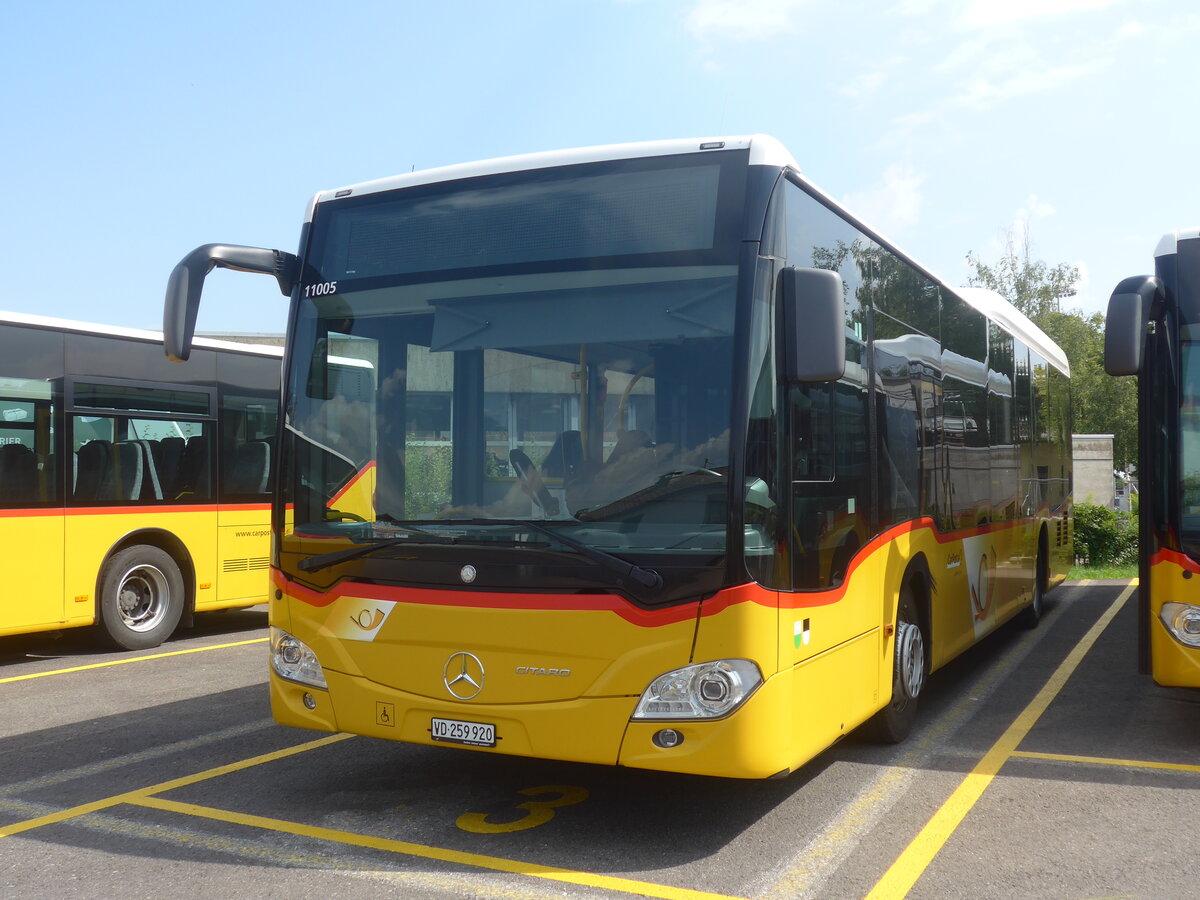 (227'281) - CarPostal Ouest - VD 259'920 - Mercedes am 15. August 2021 in Yverdon, Garage