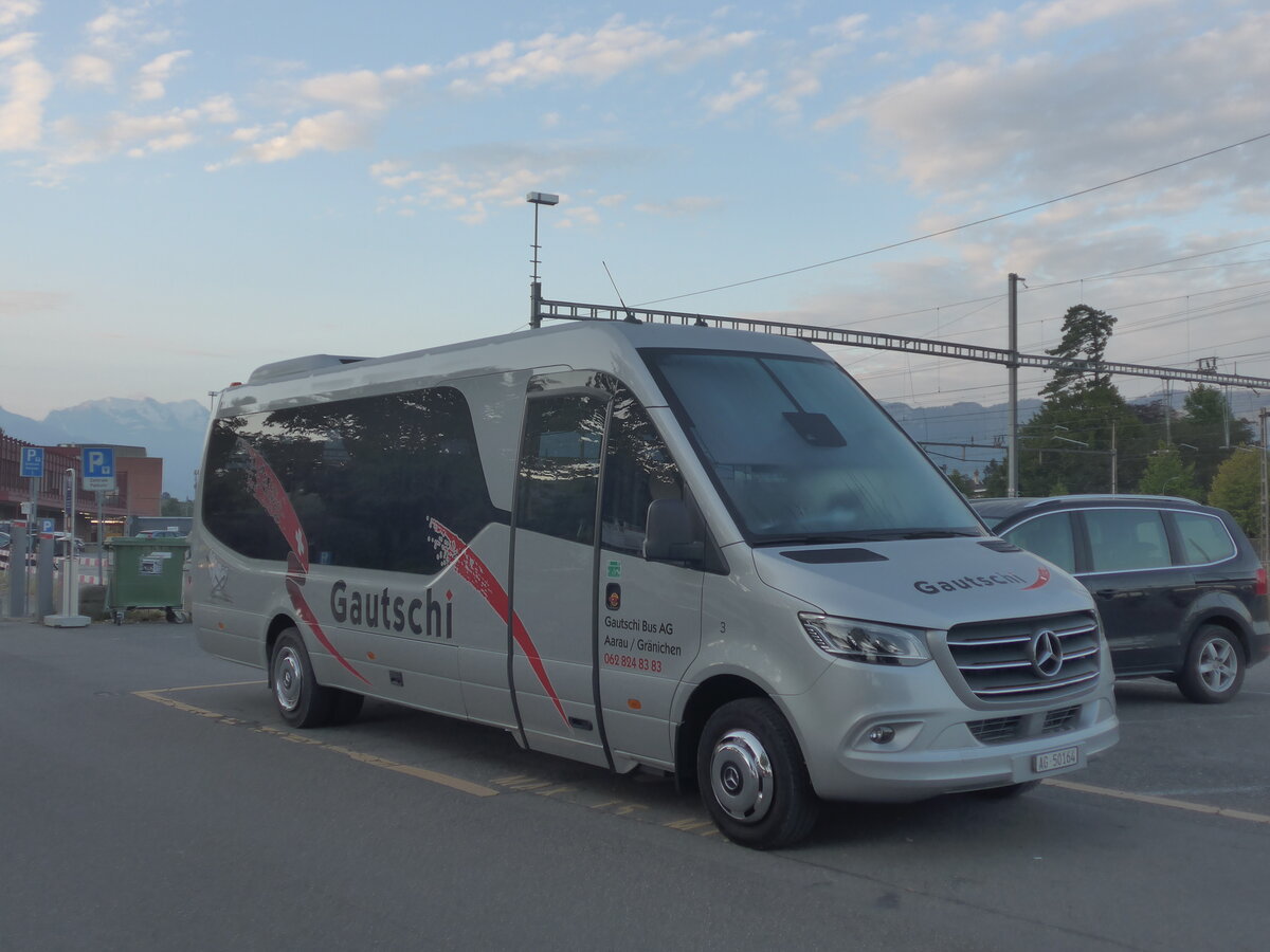 (227'712) - Gautschi, Aarau - Nr. 3/AG 50'164 - Mercedes am 4. September 2021 in Thun, CarTerminal