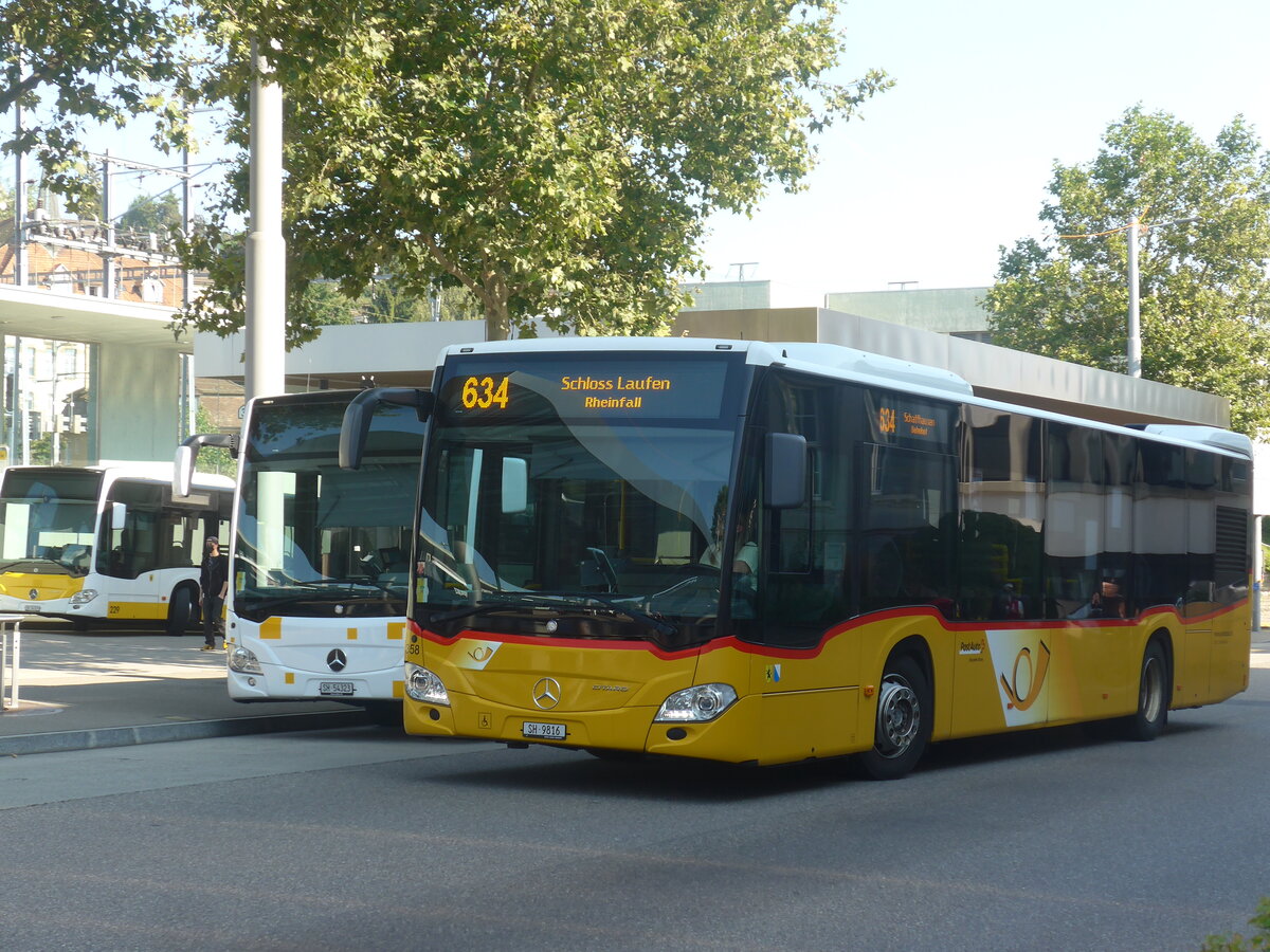 (227'737) - Rattin, Neuhausen - Nr. 358(16)/SH 9816 - Mercedes am 4. September 2021 beim Bahnhof Schaffhausen