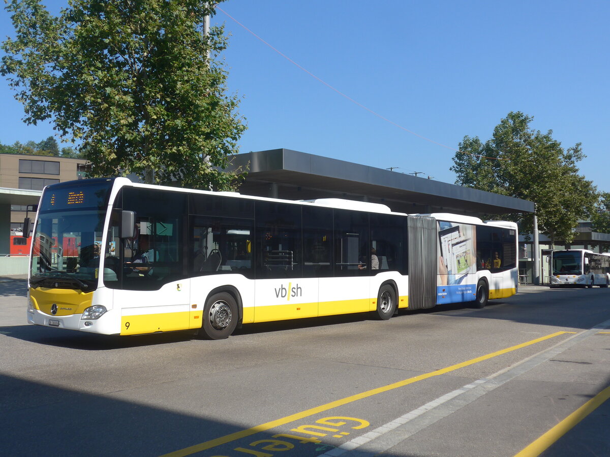 (227'747) - VBSH Schaffhausen - Nr. 9/SH 38'009 - Mercedes am 4. September 2021 beim Bahnhof Schaffhausen