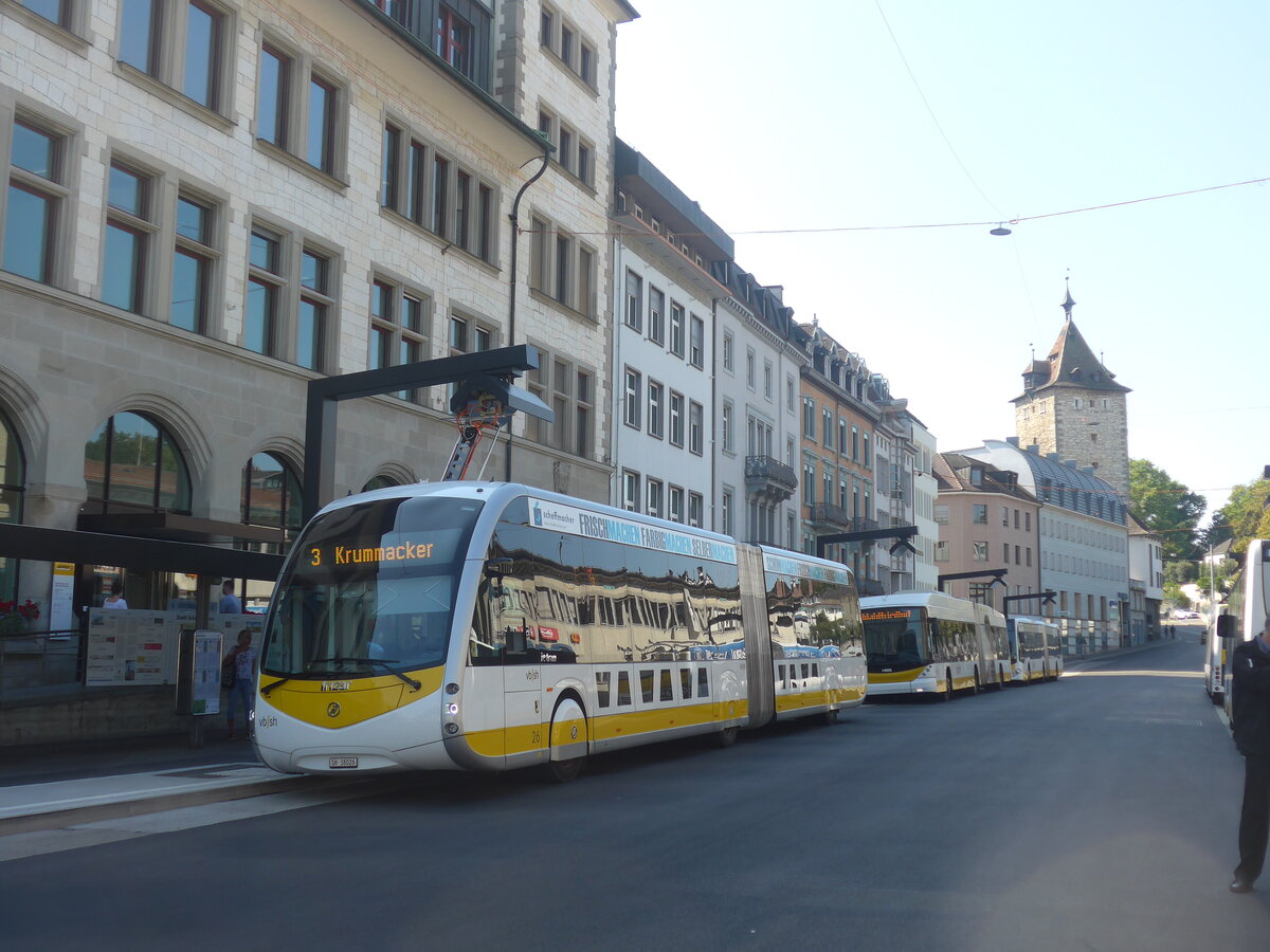 (227'762) - VBSH Schaffhausen - Nr. 26/SH 38'026 - Irizar am 4. September 2021 beim Bahnhof Schaffhausen