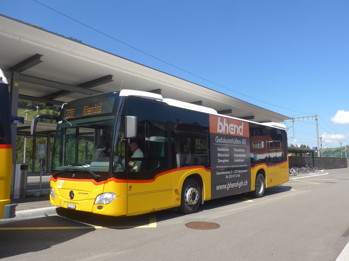 (227'867) - PostAuto Bern - BE 653'383 - Mercedes am 5. September 2021 beim Bahnhof Reichenbach