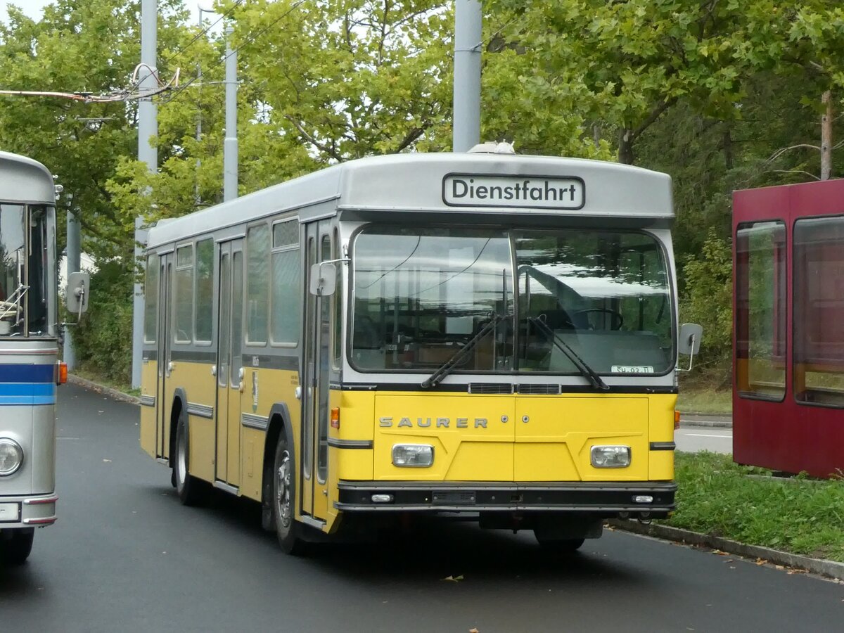 (228'383) - Wanner, Schleitheim - SH 93 U - Saurer/Hess (ex Ruklic, Schaffhausen; ex VBSH Schaffhausen Nr. 40; ex VBSH Schaffhausen Nr. 19) am 26. September 2021 in Schaffhausen, Depot VBSH