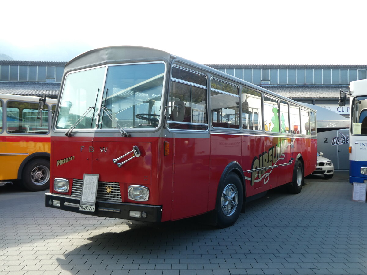 (228'507) - Weidmann, Greifensee - ZH 490'297 - FBW/Tscher (ex VZO Grningen Nr. 30) am 2. Oktober 2021 in Nfels, FBW-Museum