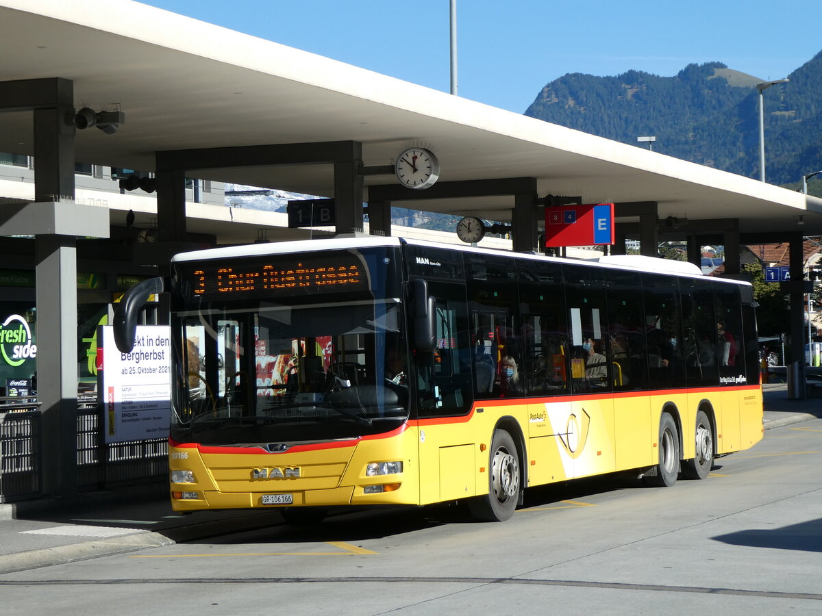 (229'252) - Dnser, Trimmis - GR 106'166 - MAN am 15. Oktober 2021 beim Bahnhof Chur