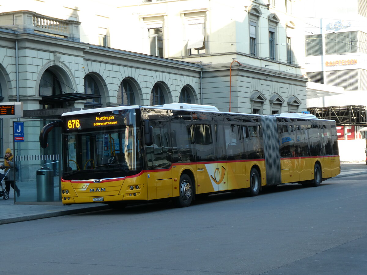 (229'736) - Moser, Flaach - Nr. 359/ZH 592'508 - MAN am 23. Oktober 2021 beim Hauptbahnhof Winterthur