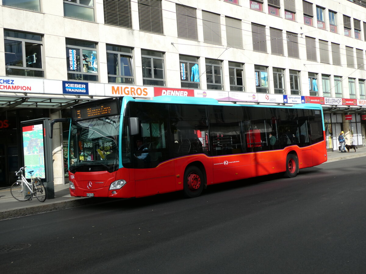 (230'135) - VB Biel - Nr. 194/BE 821'194 - Mercedes am 8. November 2021 in Biel, Guisanplatz