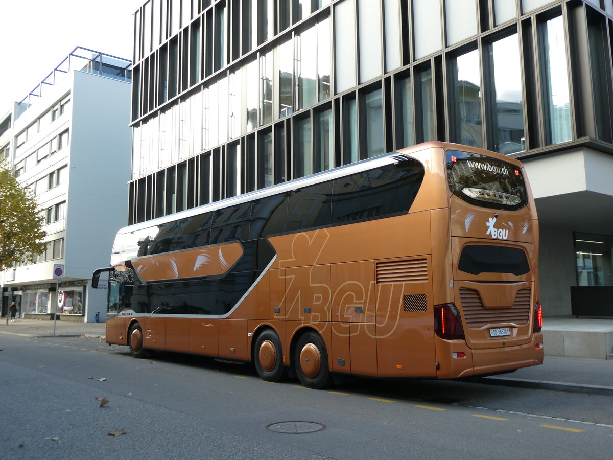 (230'180) - BGU Grenchen - Nr. 9/SO 66'578 - Setra am 8. November 2021 beim Hauptbahnhof Solothurn