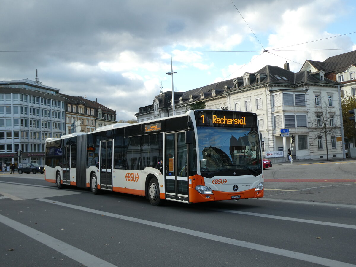 (230'204) - BSU Solothurn - Nr. 55/SO 155'955 - Mercedes am 8. November 2021 beim Hauptbahnhof Solothurn