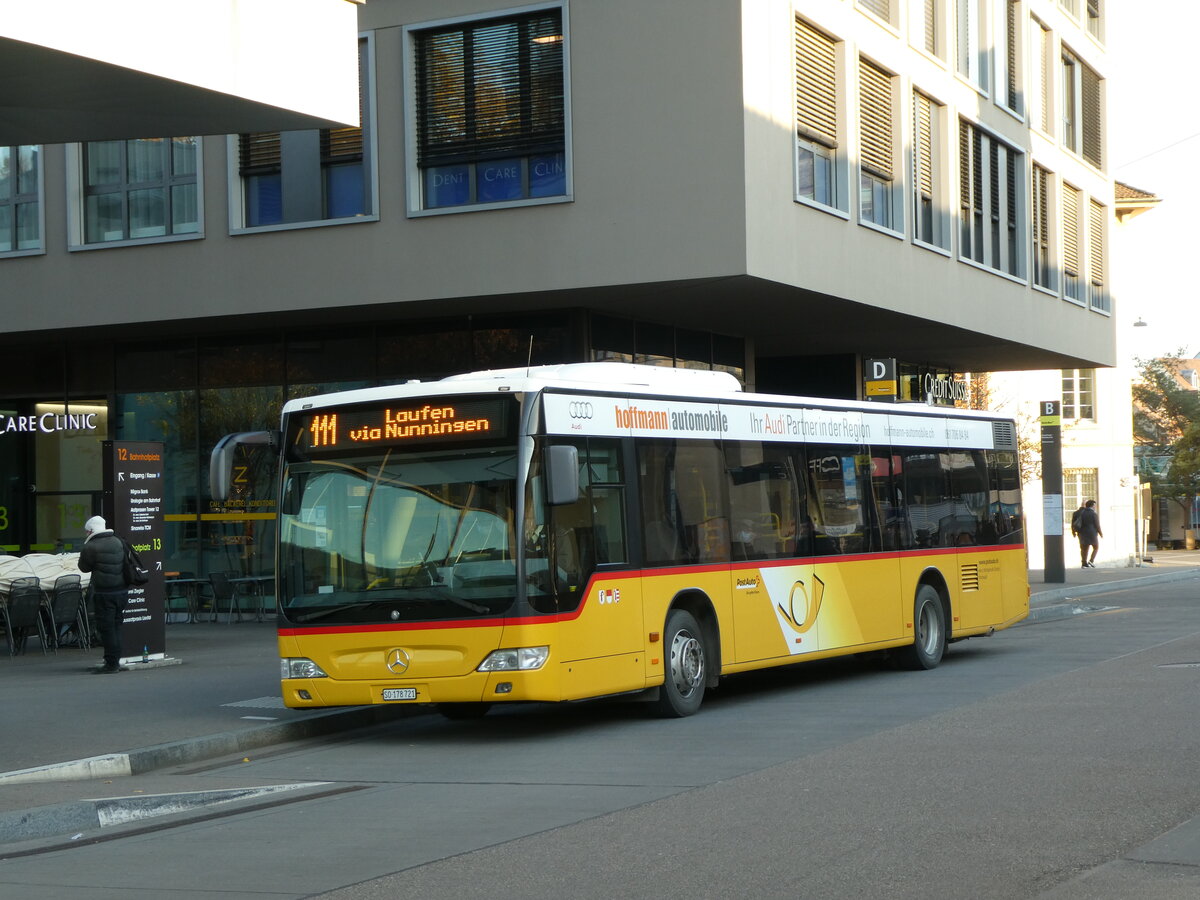 (230'289) - Wohlgemuth, Hochwald - SO 178'721 - Mercedes (ex PostAuto Nordschweiz) am 9. November 2021 beim Bahnhof Liestal