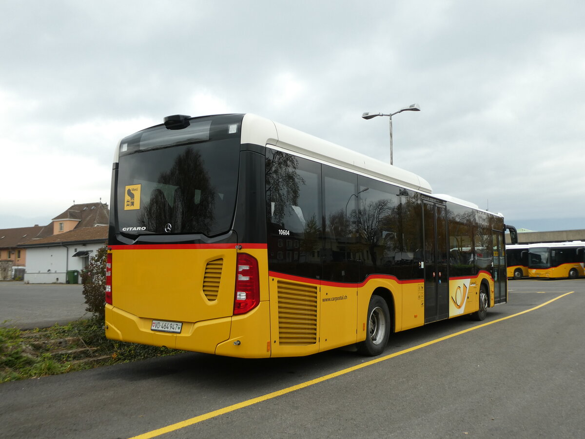 (230'671) - CarPostal Ouest - VD 464'947 - Mercedes am 13. November 2021 in Yverdon, Garage