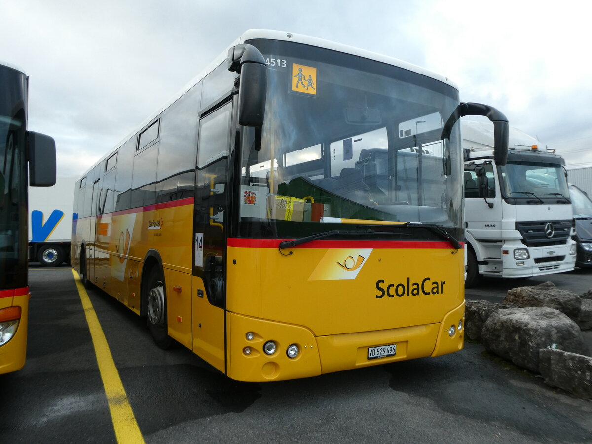 (230'720) - CarPostal Ouest - VD 529'496 - Temsa (ex TMR Martigny Nr. 134) am 13. November 2021 in Kerzers, Interbus