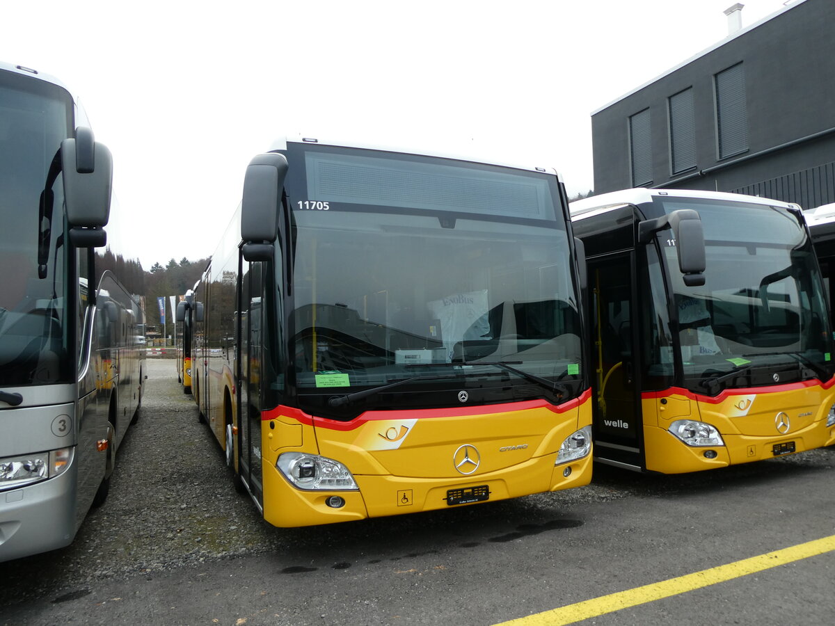 (230'803) - Geissmann, Hgglingen - PID 11'705 - Mercedes am 21. November 2021 in Winterthur, EvoBus