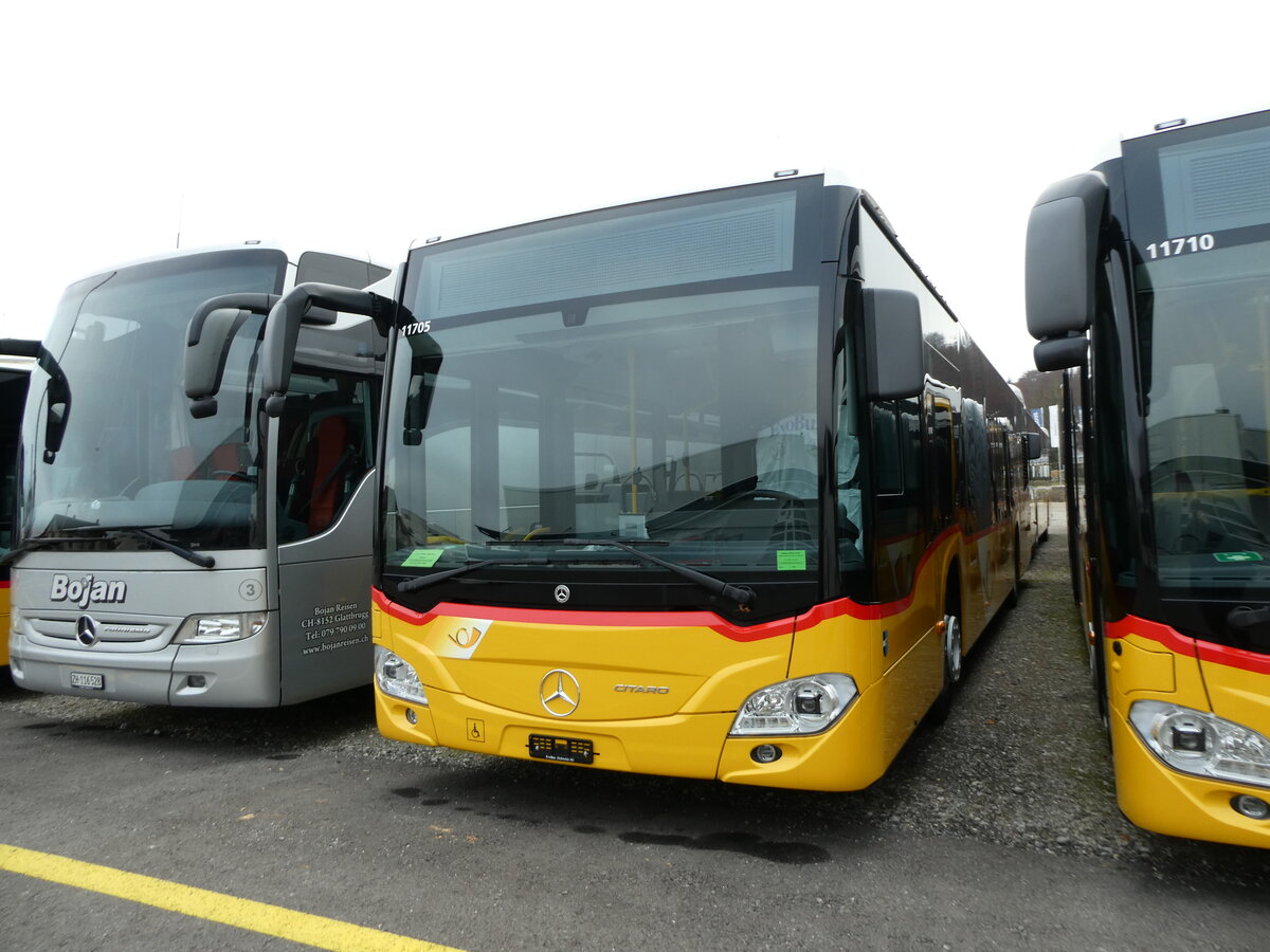 (230'805) - Geissmann, Hgglingen - PID 11'705 - Mercedes am 21. November 2021 in Winterthur, EvoBus