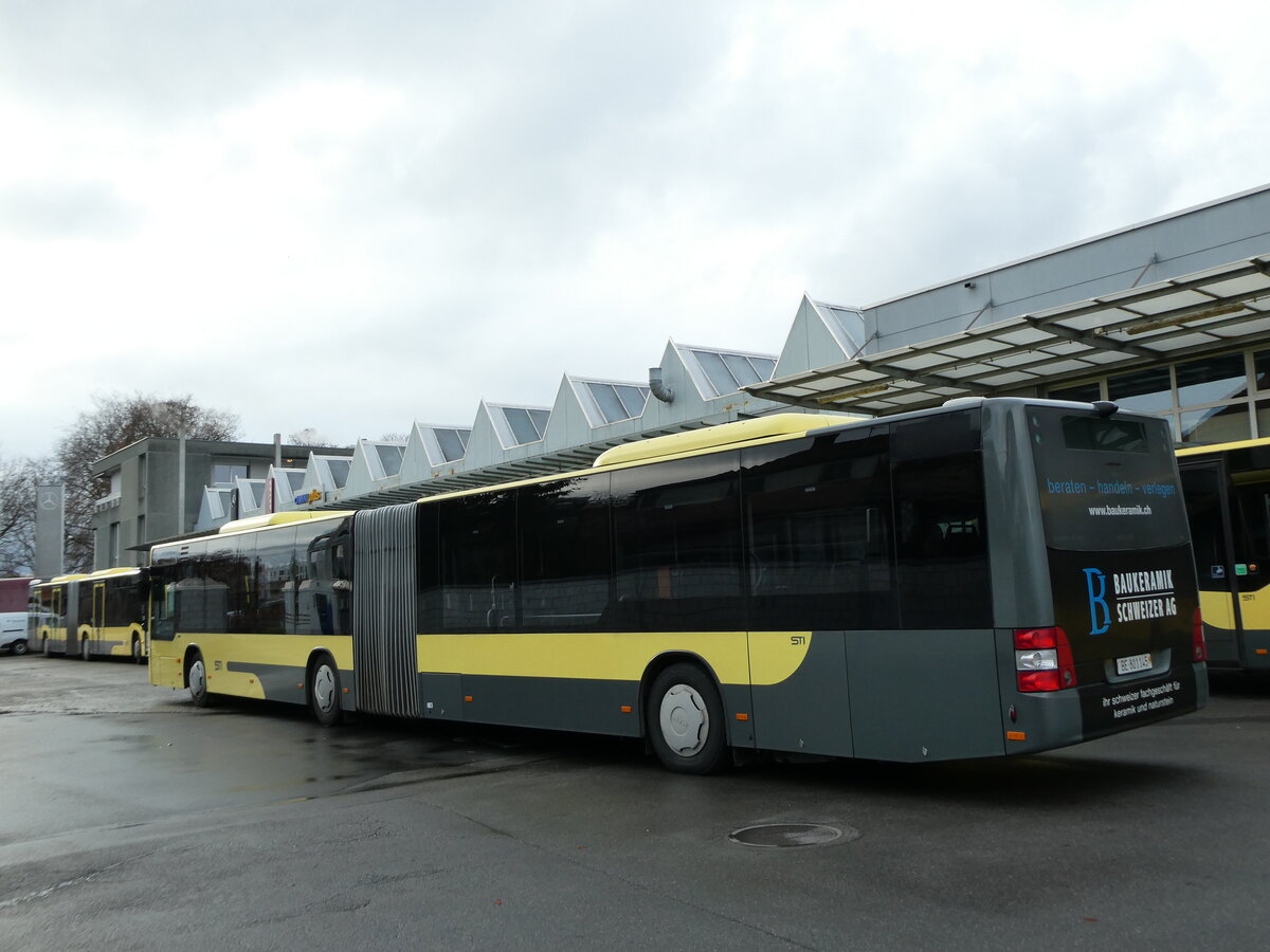 (231'062) - STI Thun - Nr. 145/BE 801'145 - MAN am 5. Dezember 2021 in Thun, Garage