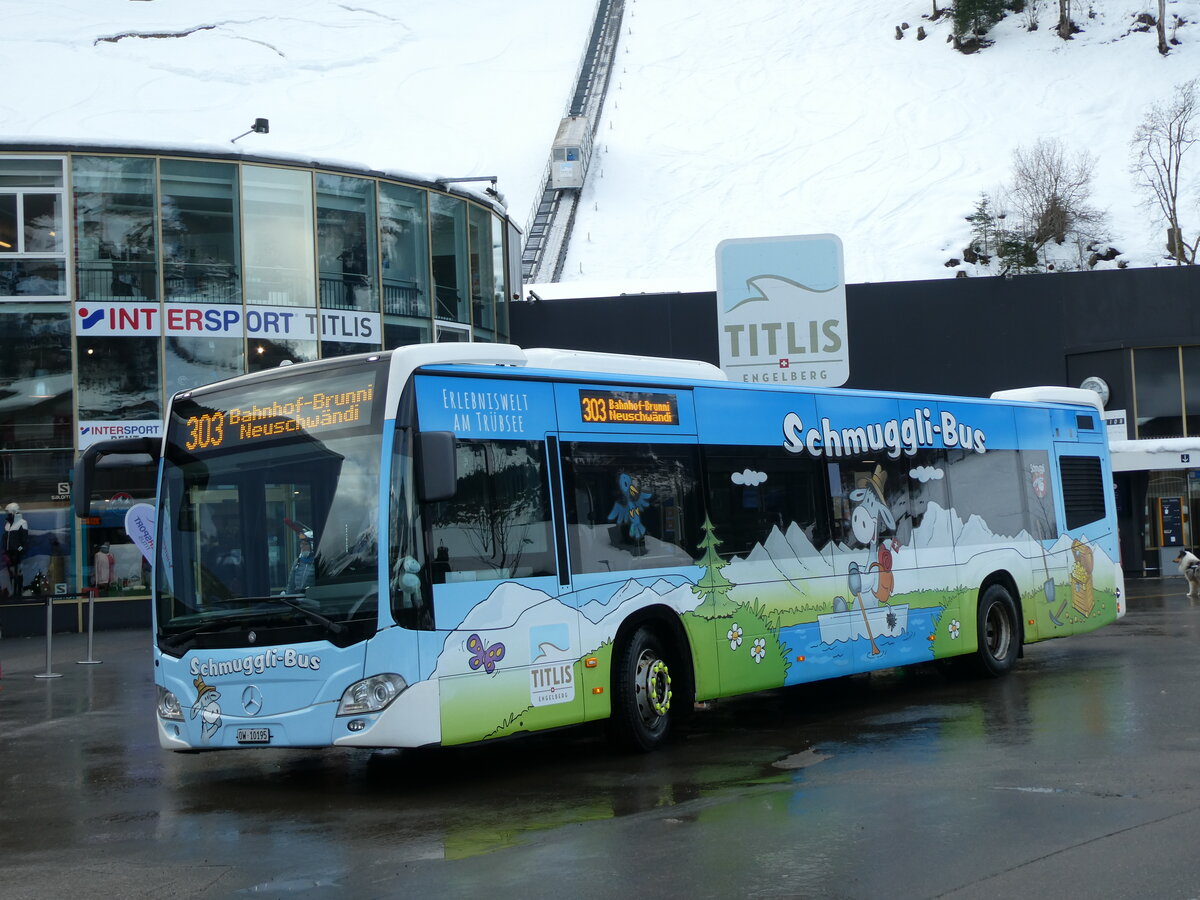 (231'567) - EAB Engelberg - Nr. 1/OW 10'195 - Mercedes (ex AAGS Schwyz Nr. 14) am 26. Dezember 2021 in Engelberg, Talstation Titlis