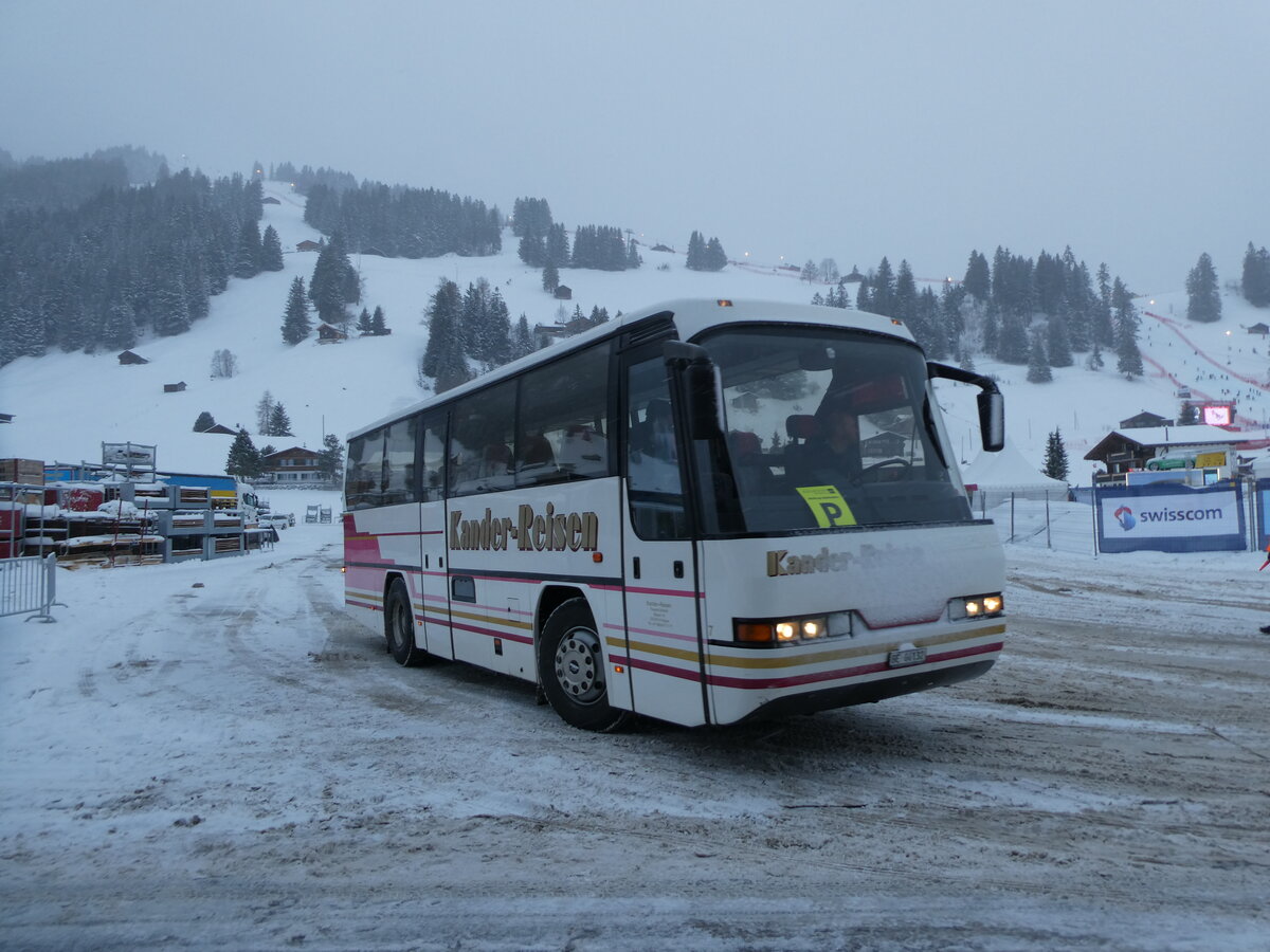 (231'848) - Kander-Reisen, Frutigen - Nr. 7/BE 66'132 - Neoplan am 9. Januar 2022 in Adelboden, Weltcup