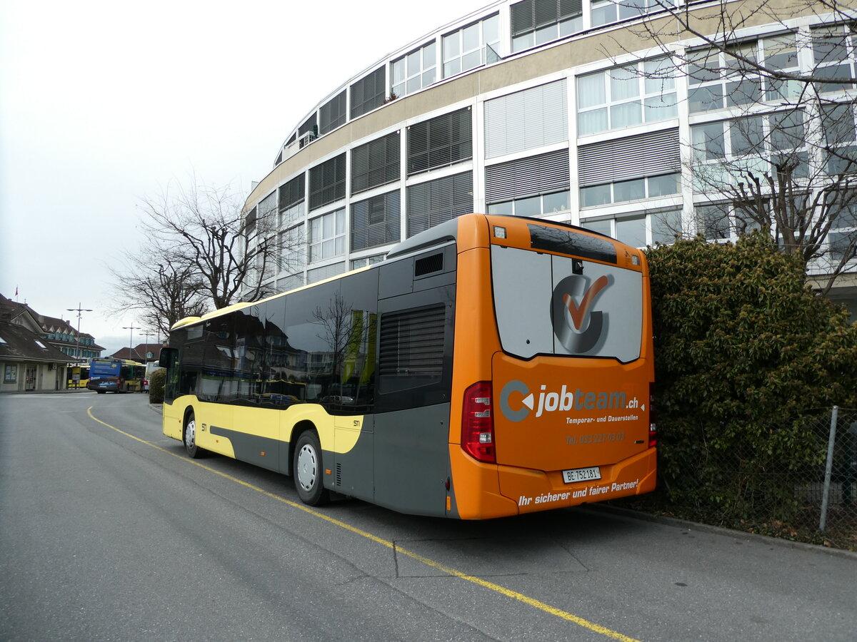 (232'949) - STI Thun - Nr. 181/BE 752'181 - Mercedes am 14. Februar 2022 bei der Schifflndte Thun