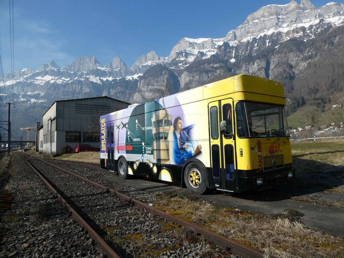 (233'572) - ??? - Saurer am 8. Mrz 2022 in Walenstadt, Sarganserstrasse (Chassis-Nr. 50'438)