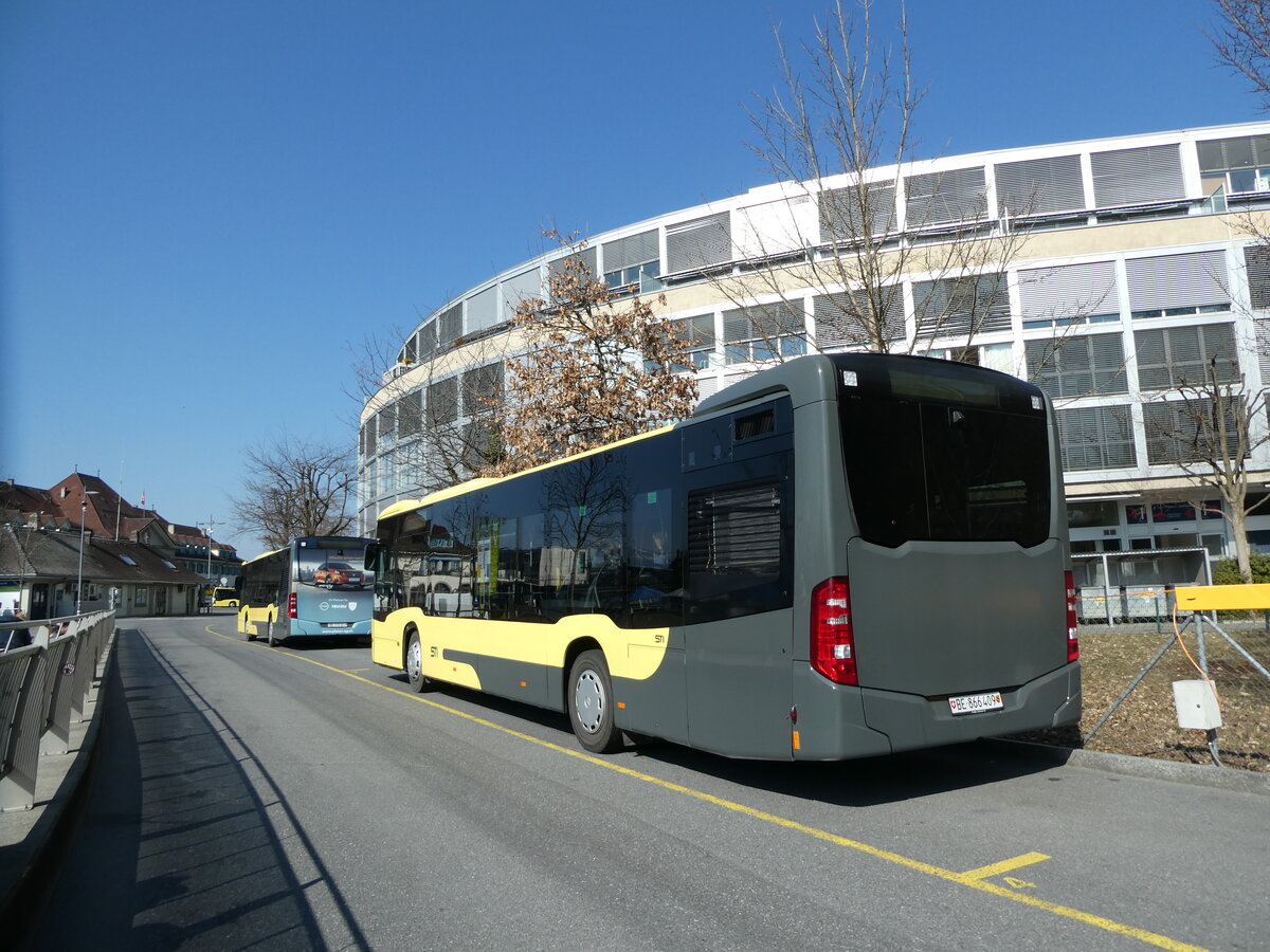 (233'586) - STI Thun - Nr. 409/BE 866'409 - Mercedes am 9. Mrz 2022 bei der Schifflndte Thun