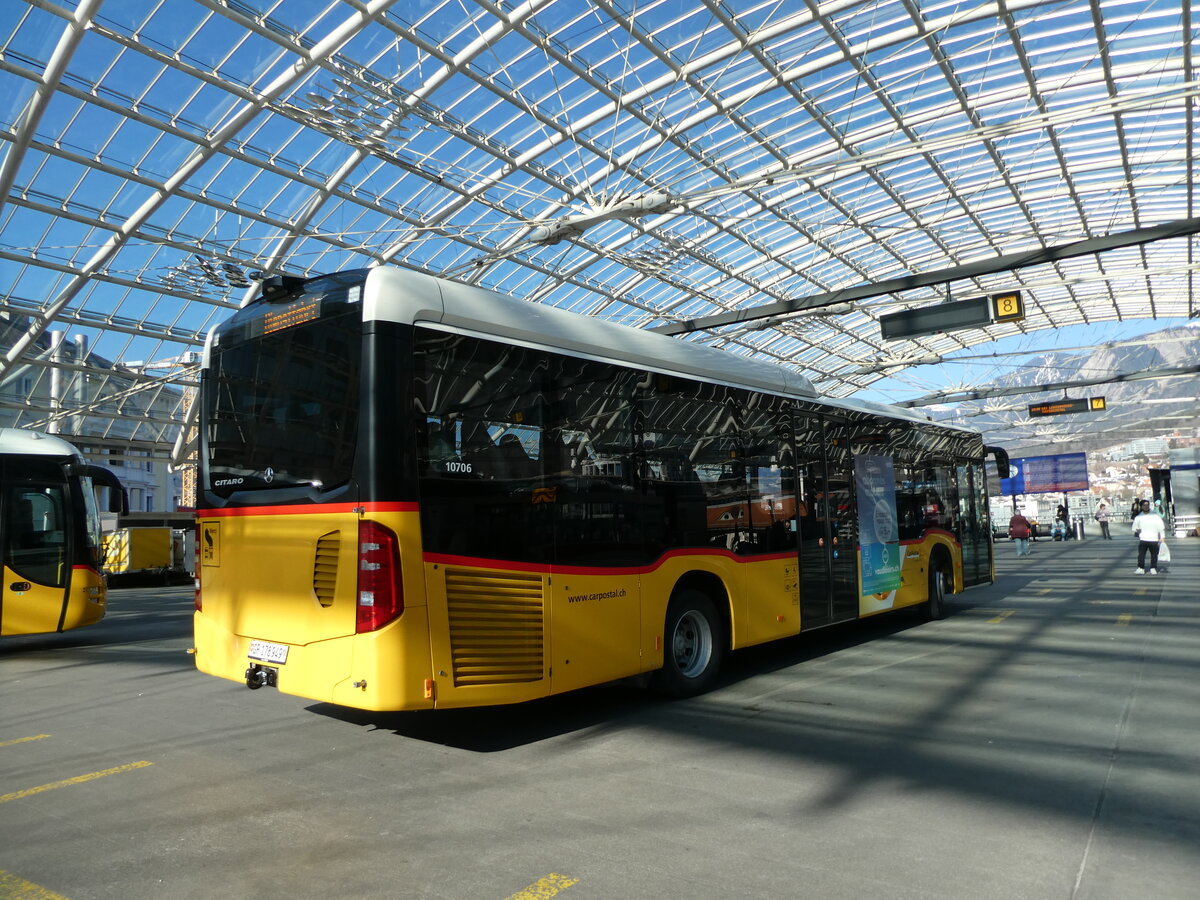 (233'600) - PostAuto Graubnden - GR 178'949 - Mercedes (ex CarPostal Ouest) am 9. Mrz 2022 in Chur, Postautostation