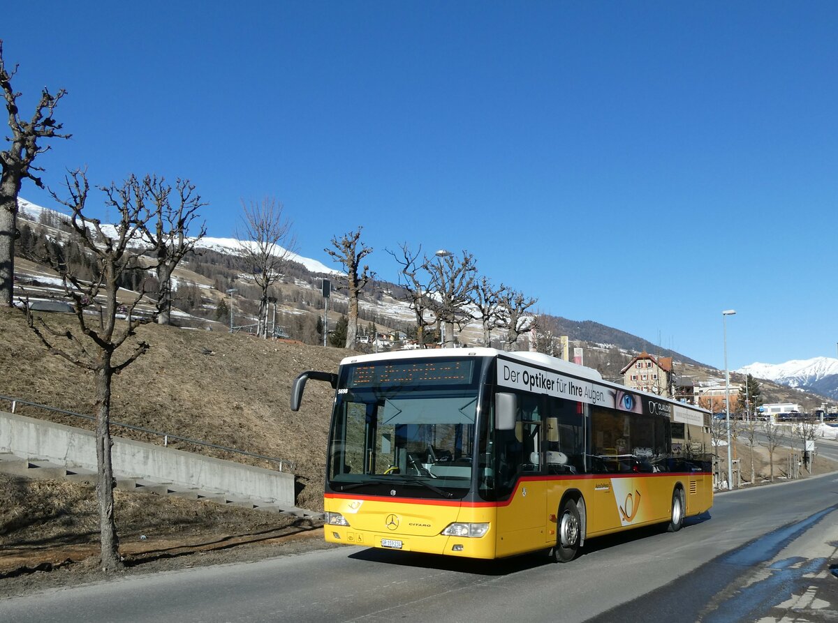 (233'717) - PostAuto Graubnden - GR 159'234 - Mercedes am 10. Mrz 2022 in Scuol, Hotel Altana